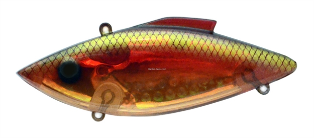 Picture of Bill Lewis Rat-L-Trap 1/2 Oz. Lipless Crankbait, Sinking Model, #4 Hooks, 3" IN Length, Royal Red Shad