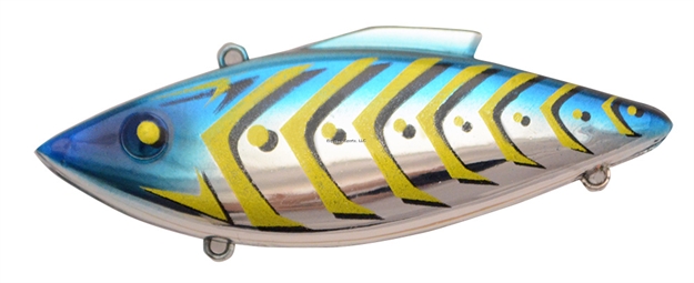 Picture of Bill Lewis Rat-L-Trap 1/2Oz Lipless Crankbait, Sinking Model, #4 Hooks, 3" IN Length, Chrome-Gold Bones