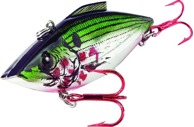 Picture of Bill Lewis Rat-L-Trap Bleeding Shad Lipless Crankbait, 3", 1/2 Oz, Chrome Green, Sinking