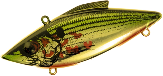 Picture of Bill Lewis Rat-L-Trap Bleeding Shad Lipless Crankbait, 3", 1/2 Oz, Gold Green, Sinking