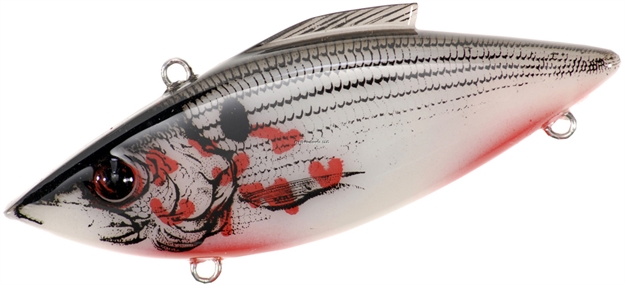 Picture of Bill Lewis Rat-L-Trap Bleeding Shad Lipless Crankbait, 3", 1/2 Oz, White, Sinking