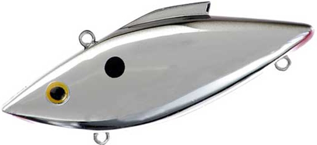 Picture of Bill Lewis Rat-L-Trap Chrome Lipless Crankbait, 3", 1/2 Oz, Chrome Black Back, Sinking RT-25 051875120256
