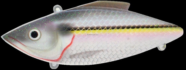 Picture of Bill Lewis Rat-L-Trap Lipless Crankbait, 3", 1/2 Oz, #4 Hooks, Chartreuse Silver Shad, Sinking Model