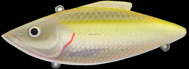 Picture of Bill Lewis Rat-L-Trap Lipless Crankbait, 3", 1/2 Oz, #4 Hooks, Olive Shad, Sinking Model