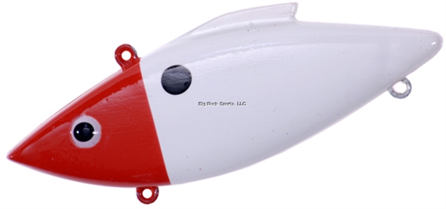 Picture of Bill Lewis Rat-L-Trap Reaction Solids Lipless Crankbait, 3", 1/2 Oz, Red Head, Sinking