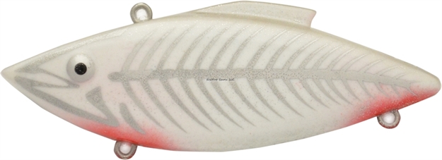 Picture of Bill Lewis Rat-L-Trap Zombie Shad Lipless Crankbait, 3", 1/2 Oz, White Zombie, Sinking