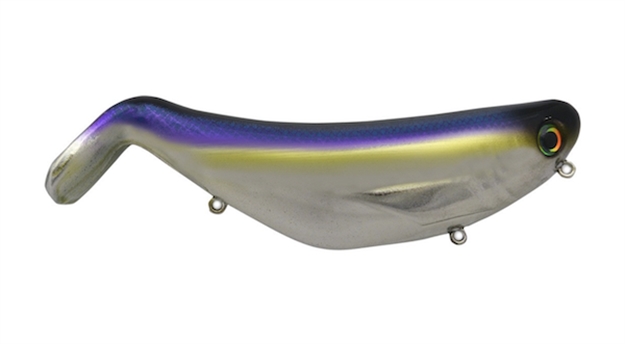 Picture of Bill Lewis Stutterstep Floating Topwater Lure, 5/8 Oz, 4", #2 Hooks, Chrome Blue Herring
