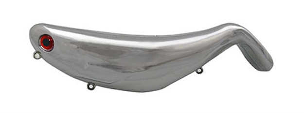 Picture of Bill Lewis Stutterstep Floating Topwater Lure, 5/8 Oz, 4", #2 Hooks, Silver Surfer