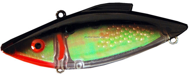 Picture of Bill Lewis Super Trap Saltwater Lipless Crankbait, 4 3/4", 1 1/2 Oz, Black Halo, Sinking
