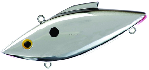 Picture of Bill Lewis Tiny Trap Chrome Lipless Crankbait, 1 3/4", 1/8 Oz, Chrome Black Back, Sinking