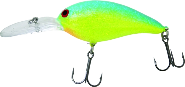 Picture of Bill Norman Deep Little-N Crankbait, 2 1/2", 3/8 Oz, Gel-Coat Chartreuse/Blue