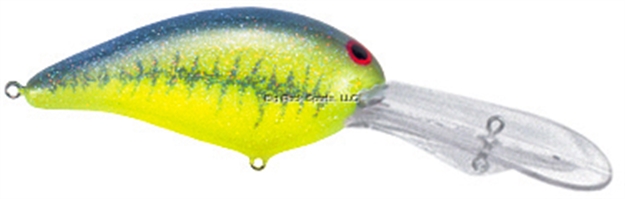 Picture of Bill Norman Double Deep Crankbait, 3", 5/8 Oz, Gel-Coat Chartreuse/Baby Bass, Floating