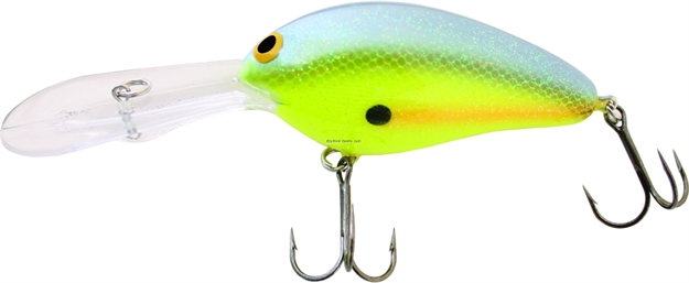 Picture of Bill Norman Double Deep Crankbait, 3", 5/8 Oz, Gel-Coat Chartreuse Sexy Shad, Floating