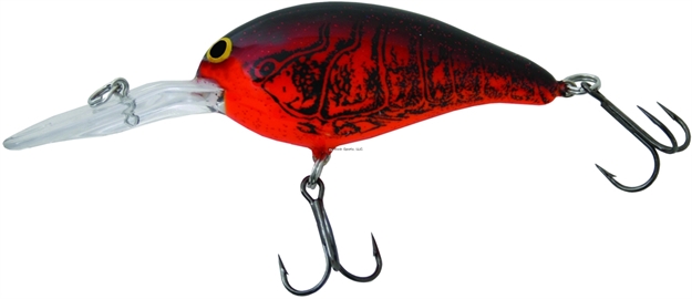 Picture of Bill Norman Double Deep Crankbait, 3", 5/8 Oz, Gel-Coat Chili Bowl, Floating