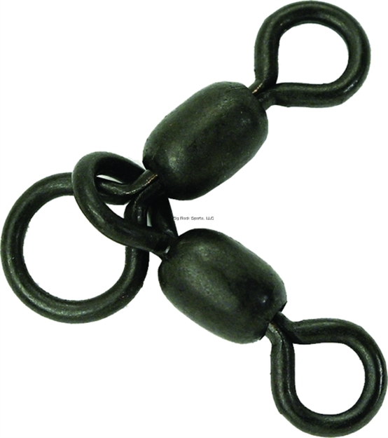 Picture of Billfisher 3-Way "Combi" Swivels 2/0 X 2/0 225Lb, Dull Black, 6Pk