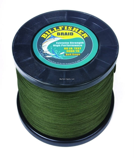 Picture of Billfisher Braided Line 80Lb 3000Yd Dark Green
