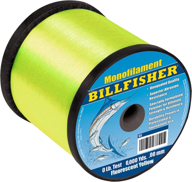 Picture of Billfisher Bulk Mono 4Lb Spool 60Lb 3440Yds Flourescent Yellow