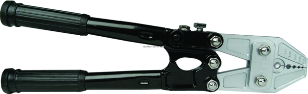 Picture of Billfisher Deluxe Heavy Duty Hand Swager/Crimper, For 1.0Mm TO 4.2Mm Sleeves, 16", 5-Position, Satin Finish