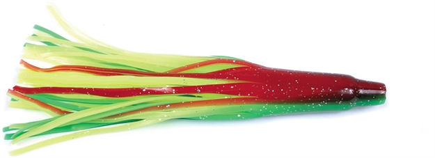 Picture of Billfisher Tuna Tail Skirt, 6", Chartreuse/Green/Orange/Silver, 2/Pack