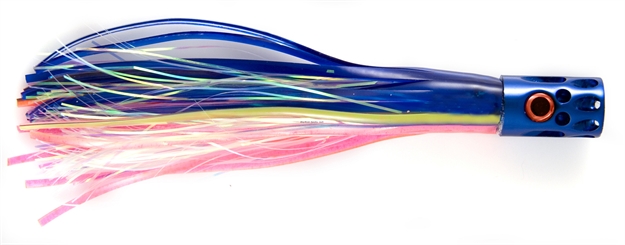 Picture of Billy Baits Magnum Turbo Whistler Trolling Lure,  Blue/Pink/Pearl Skirt, 2 OZ Head