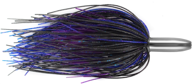 Picture of Billy Baits Mini Turbo Slammer Trolling Lure,  Black/Purple/Purplefiretp, Concave Head, 5.5 IN