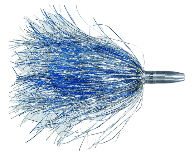 Picture of Billy Baits Mini Turbo Slammer Trolling Lure,  Blue Silver/Blue Firetip, Concave Head, 5.5 IN