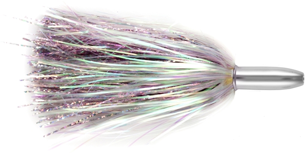 Picture of Billy Baits Mini Turbo Slammer Trolling Lure,  Pearl/Pink Shimmer, Concave Head, 5.5 IN