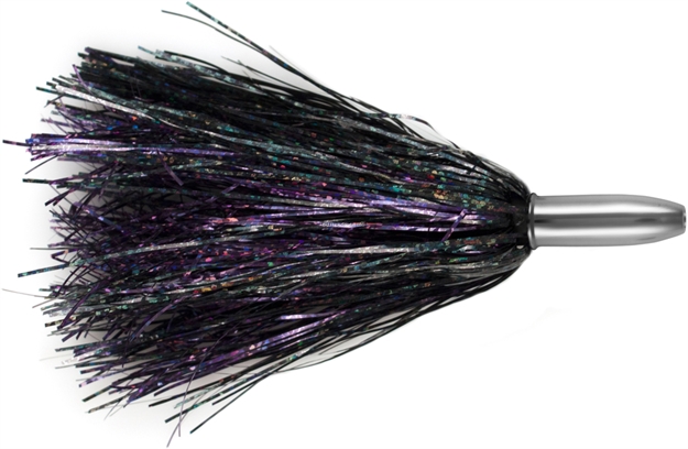 Picture of Billy Baits Mini Turbo Slammer Trolling Lure,  Purple Shimr/Black Shimr, Concave Head, 5.5 IN