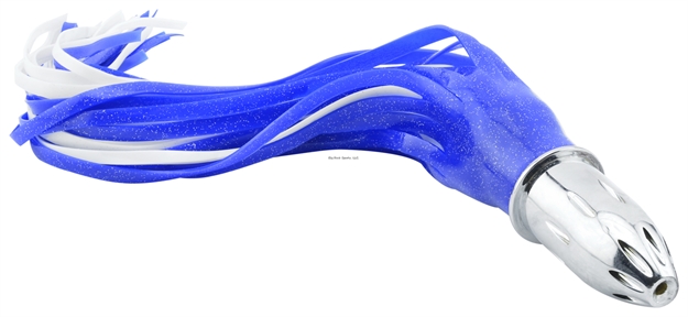 Picture of Billy Baits Mister Big Lure,  Blue/White Pvc Skirt, 16 OZ (453 G) Head, 16 IN (40.6 Cm)