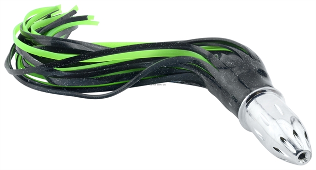 Picture of Billy Baits Mister Big Lure, Black-Foil/Green Pvc Skirt, 16 OZ (453 G) Head, 16 IN (40.6 Cm)