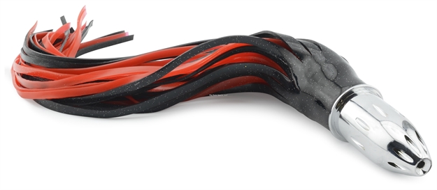 Picture of Billy Baits Mister Big Lure, Black-Foil/Red Pvc Skirt, 16 OZ (453 G) Head, 16 IN (40.6 Cm)