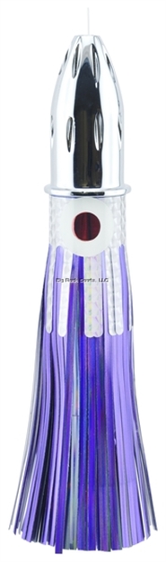 Picture of Billy Baits Mister Big Lure, Black/Purple  Mylar Skirt, 16 OZ (453 G) Head, 9 IN (22.8 Cm)
