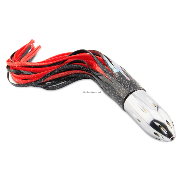Picture of Billy Baits Mister Big Lure, Ultimate Series, Tie ON Skirt Version, Black / Red Pvc Skirt, Xl, 16 OZ (454 G) Head, 16 IN (40.6 Cm)