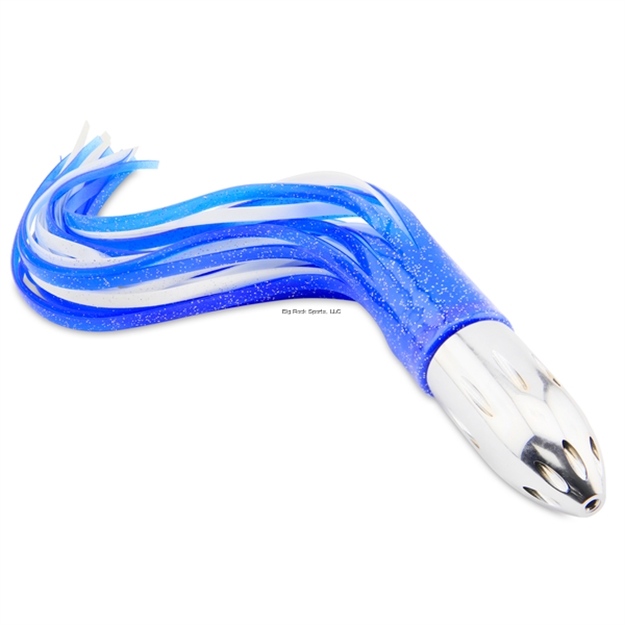 Picture of Billy Baits Mister Big Lure, Ultimate Series, Tie ON Skirt Version Blue/White Pvc Skirt, Xxl, 38 OZ (1077 G) Head, 20 IN (50.8 Cm)