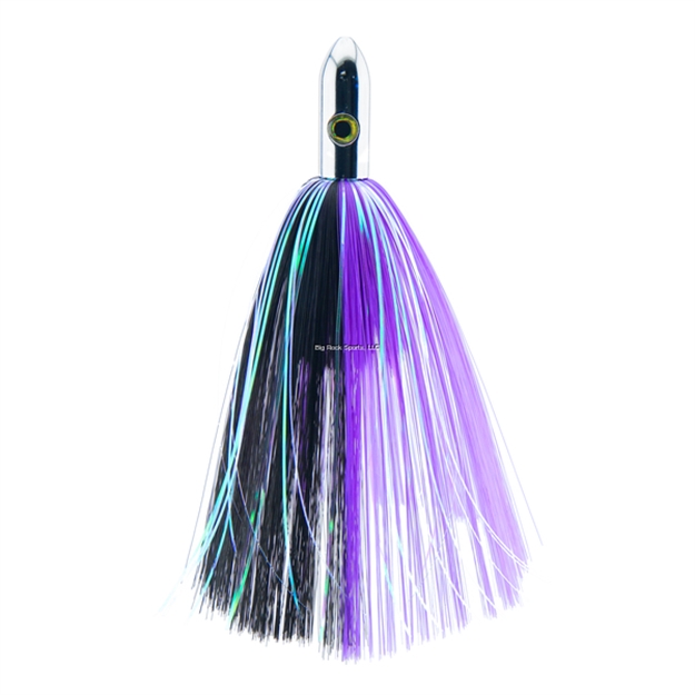 Picture of Billy Baits Turbo Slammer Lure, Large 2.5 OZ (70.9 G), Chrome Head, Black/Purple, Black Flash, 8.25 IN (21.6 Cm)