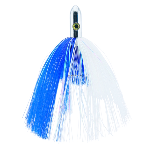 Picture of Billy Baits Turbo Slammer Lure, Large 2.5 OZ (70.9 G), Chrome Head, Blue/White, Pearl/Crystal Flash, 8.25 IN (21.6 Cm)