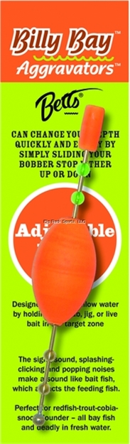 Picture of Billy Bay Adjustable Depth Aggravator Rig 2-1/2" Oval Orange 1Pk