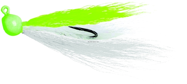 Picture of Billy Bay Flounder Fanatic Bucktail Jig, 1/2 Oz, Chartreuse, 2/Pack