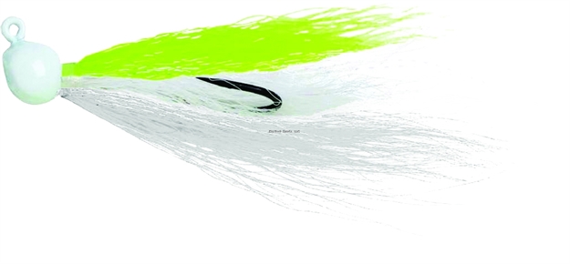 Picture of Billy Bay Flounder Fanatic Bucktail Jig, 1/2 Oz, White, 2/Pack
