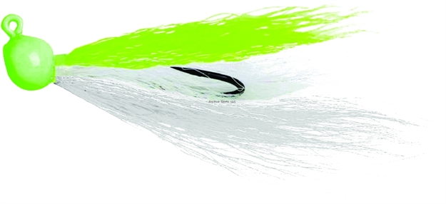Picture of Billy Bay Flounder Fanatic Bucktail Jig, 1/4 Oz, Chartreuse, 2/Pack