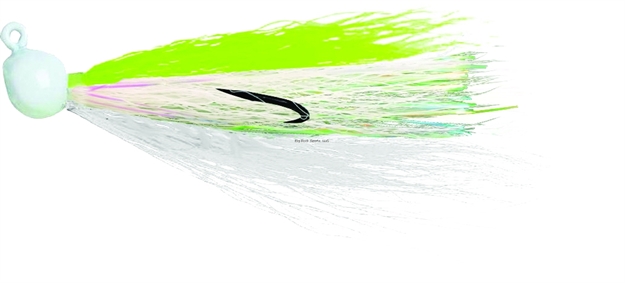 Picture of Billy Bay Flounder Fanatic Bucktail Jig, 1/4 Oz, White, 2/Pack