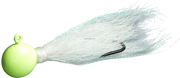 Picture of Billy Bay Flounder Fanatic Bucktail Jig, 2 Oz, Glow