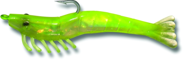 Picture of Billy Bay Halo Magnum Shrimp, 1/4 Oz, Chartreuse, 3/Pack