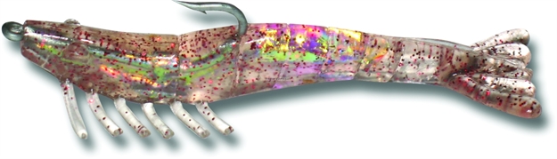 Picture of Billy Bay Halo Magnum Shrimp, 1/4 Oz, Clear Red, 3/Pack