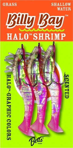 Picture of Billy Bay Halo Magnum Shrimp, 1/4 Oz, Pink, 3/Pack