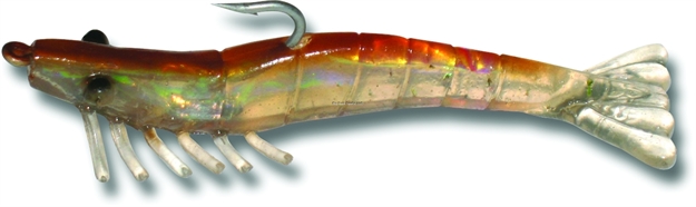 Picture of Billy Bay Halo Magnum Shrimp, 1/4 Oz, Rootbeer, 3/Pack