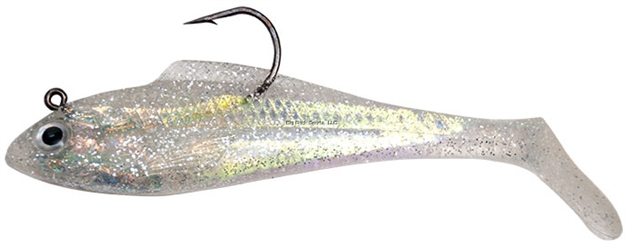Picture of Billy Bay Halo Shad, 1/8 Oz, Clear Silver Sparkle, 3/Pack