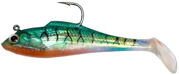 Picture of Billy Bay Halo Shad, 1/8 Oz, Green Tiger, 3/Pack
