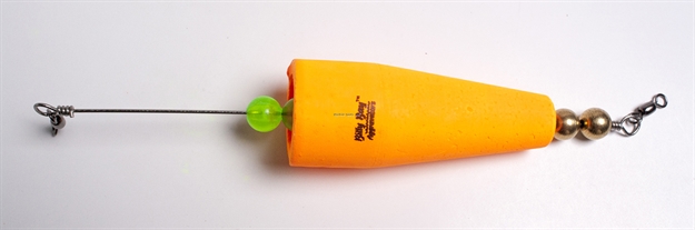 Picture of Billy Bay Low Country Lightning Brass Weighted Click Clacker 3" Popping Float Orange 1Pk