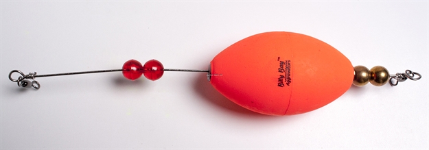 Picture of Billy Bay Low Country Lightning Brass Weighted Click Clacker Rig 2-1/2" Oval Red 1Pk